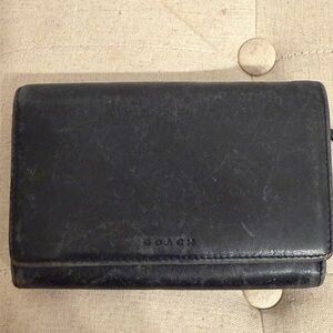 Coach Dark Leather Wallet